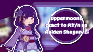 Uppermoons  Muzan React to FYn as Raiden ShogunEi as Uppermoon 0 [upl. by Irpac]