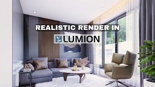 3 Steps for a REALISTIC INTERIOR Render in Lumion [upl. by Carnahan]