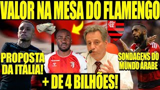 INTERESSE DE TIME ITALIANO EM ÉVERTON CEBOLINHA SONDAGENS DO FUTEBOL ÁRABE POR GERSON E FLAMENGO [upl. by Artined415]