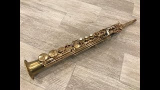 Selmer MK VI Soprano Saxophone 133xxx [upl. by Twum]