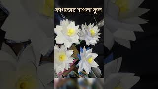 কাগজের তৈরী শাপ ফুল 🪷🪷 shaplaful শাপলাফুল viralvideo [upl. by Aivil]