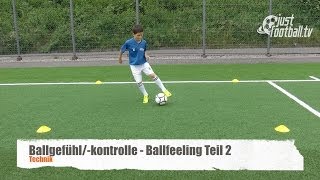 Fussballtraining Ballfeeling Teil 2  Ballkontrolle  Technik [upl. by Jaf773]