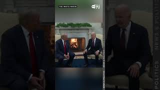 Trump and Biden meet at White House in traditional power transfer ceremony [upl. by Ziwot796]