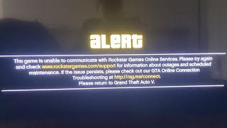 The game is unable to communicate with rockstar games online services  Gta 5 server down today [upl. by Aytida]