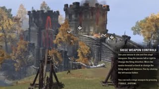 Elder Scrolls Online AvA PvP  Trebuchet ESO Cyrodiil PvP [upl. by Hctud284]