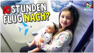 10 Stunden Flug Ava fliegt nach Amerika 🇺🇸 ✈️ Geschichten und Spielzeug [upl. by Anola715]