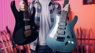 Ibanez S vs RGA Body Shape Arched Top Guitar Discussion and Review  RGA622XH vs S671ALB [upl. by Idnem]