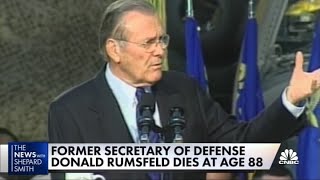 ExUS defence secretary Donald Rumsfeld dead at 88  DW News [upl. by Bedell]