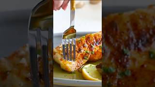 PanSeared Garlic Butter Halibut  A Gourmet Seafood Experience recipe [upl. by Nauaj]