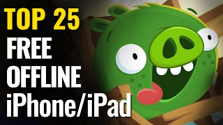 Top 25 FREE OFFLINE iPhone amp iPad Games  iOS No internet required [upl. by Nageem448]