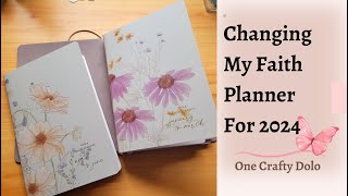 Changing My Faith Planner For 2024 Erin Condren Petite Planner [upl. by Bird]