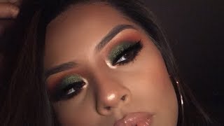 Emerald Smokey Eye HOLIDAY Makeup Tutorial  Sarahy Delarosa [upl. by Tezil]