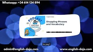 Shopping Phrases and Vocabulary  English Dojo [upl. by Celestyn581]