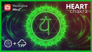 💚 Heart Chakra Healing with HANG Drum  Rain Music  Attract Love  Let Go Of Emotional Pain [upl. by Eire797]