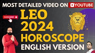 Leo 2024 Horoscope Predictions in English  Vedic Astrology Yearly Horoscope  Leo Zodiac 2024 leo [upl. by Karon]