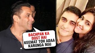 Salman Khan Emotional REACTION On Launching Mohnish Bahl Daughter Pranutan Bahl [upl. by Jaquelin]