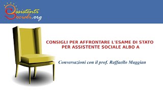 Consigli per affrontare lesame di stato per assistente sociale Albo A [upl. by Esirahc]