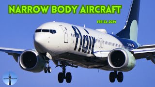 Narrow body plane spotting  Toronto YYZ  Feb 23 2024 [upl. by Madriene]