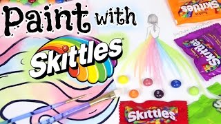 PAINTING WITH SKITTLES  SoCraftastic [upl. by Amity]