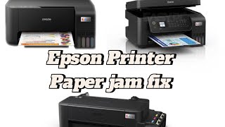 Epson Printer Paper Jam Fix ✅ [upl. by Cohe]