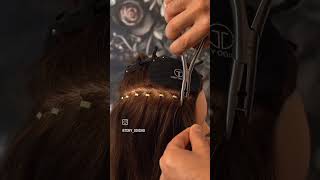 How to remove beads from a beaded Weft hair extension application  Quick tutorial with Tony Odisho [upl. by Atteynot260]