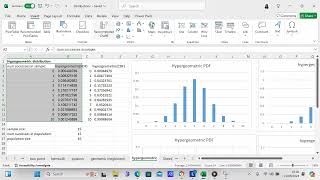 Create a hypergeometric distribution in Excel [upl. by Saleem]