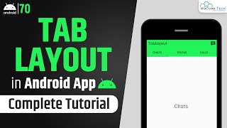 Tab Layout in Android Studio with Example  Android App Development Tutorial [upl. by Kristoforo312]