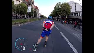 50ieth BMW Berlin Marathon Inline skating 28092024 Group D time 12934 Full race [upl. by Zwart296]