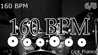 160 BPM 68  Drum loop  Metronome [upl. by Flossie887]