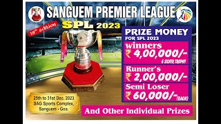 SPL 2023 Goa  Sanguem Premier League 2023  Final Day [upl. by Arno]