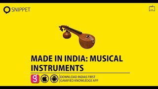 MADE IN INDIA  MUSICAL INSTRUMENTS [upl. by Crowe330]