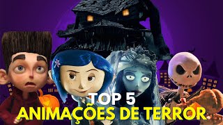 TOP 5 ANIMACOES DE TERROR [upl. by Shirah]