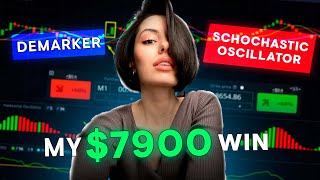 💰My 7900 Win💰 DeMarker amp Schochastic Oscillator Strategy  Pocket Option [upl. by Waddington863]