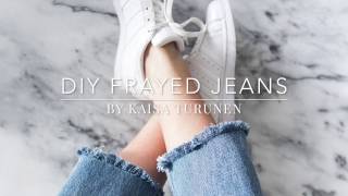 DIY frayed jeans [upl. by Asyar]