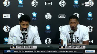 Spencer Dinwiddie and Dorian FinneySmith on how they will fit in with the Nets [upl. by Laural]