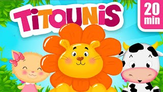 La maison des Animaux 20min de Comptines  Chansons avec les Titounis  French Nursery Rhymes [upl. by Neron]