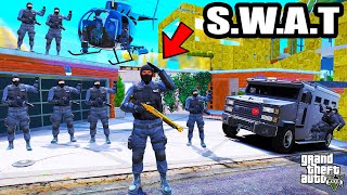 Franklin Upgrade His House To SWAT Headquarters In GTA 5  SHINCHAN and CHOP [upl. by Lyred]