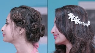 How To Style With Hair Accessories  Grecian Hairstyling Tricks [upl. by Roselyn538]