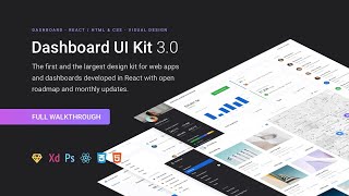 Dashboard UI Kit 30  Full Walkthrough [upl. by Auhel626]