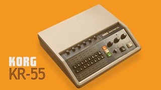 KORG RHYTHM 55 KR55 Analog Rhythm Box 1979  HD DEMO [upl. by Epilif]