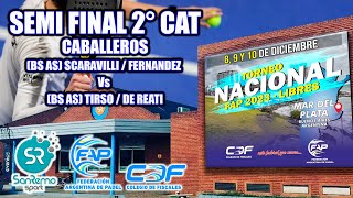 SEMIFINAL 2º Cat CABALL BS AS SCARAVILLIFERNANDEZ Vs BSAS TIRSODE REATI padel sanremopadeltv [upl. by Nitnert]