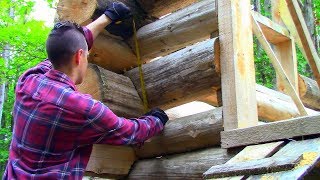 Why the Log Gaps Chinked vs Scribed Ep40 Outsider Log Cabin [upl. by Voss]