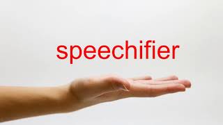 How to Pronounce speechifier  American English [upl. by Ayerf]