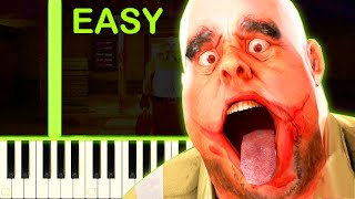 MR MEAT THEME  EASY Piano Tutorial [upl. by Gerius224]