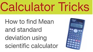 calculate MeanMode and standard deviation [upl. by Eikceb]