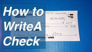 How to write a check and find routing number  check account number [upl. by Odnalra]