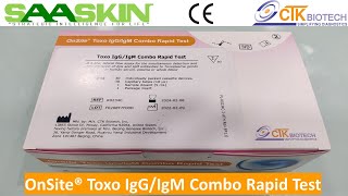 OnSite Toxo IgGIgM Combo Rapid Test Kit  UNBOXING  CTK Biotech [upl. by Emarie895]