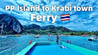 PP Island ferry to Krabi townThe most beautiful sea view in the worldThailand [upl. by Coridon]