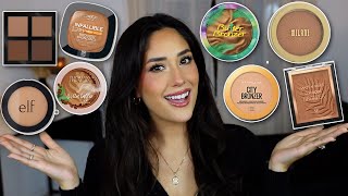 BEST AND WORST DRUGSTORE BRONZERS  Watch before you buy [upl. by Johathan]