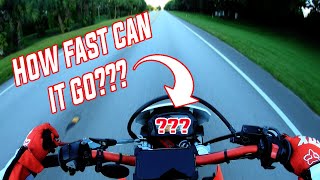 CRF250L TOP SPEED RUN Can it highway [upl. by Aidaas]